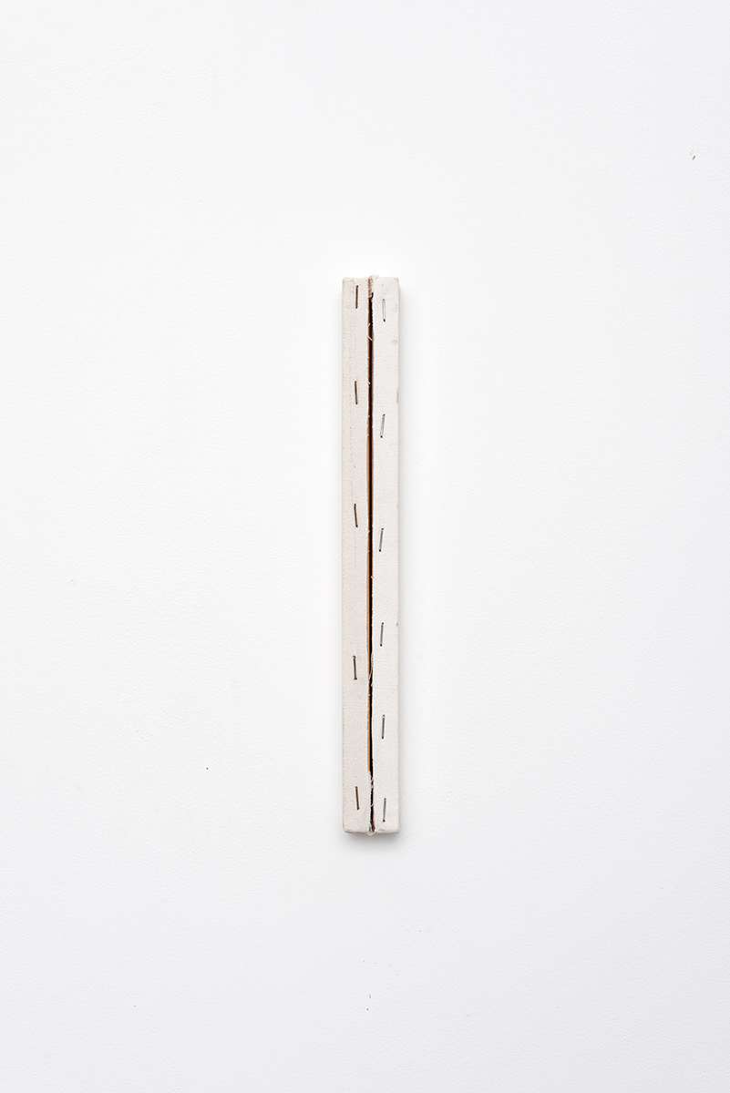 , 2015, Wood, canvas and staples, 30 x 3 x 2 cm, , Photo: Aurlien Mole