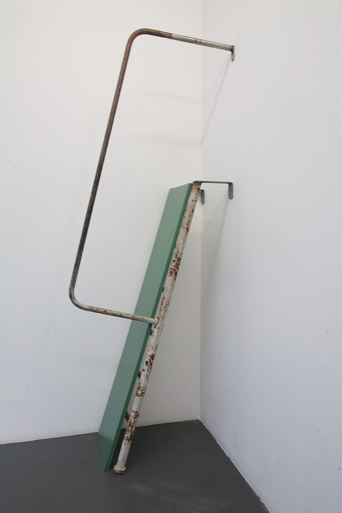 , 2010, Metallic staircaise, mdf and mirror, 210 x 67 x 50 cm, , unique artwork, photo: Magali Joannon