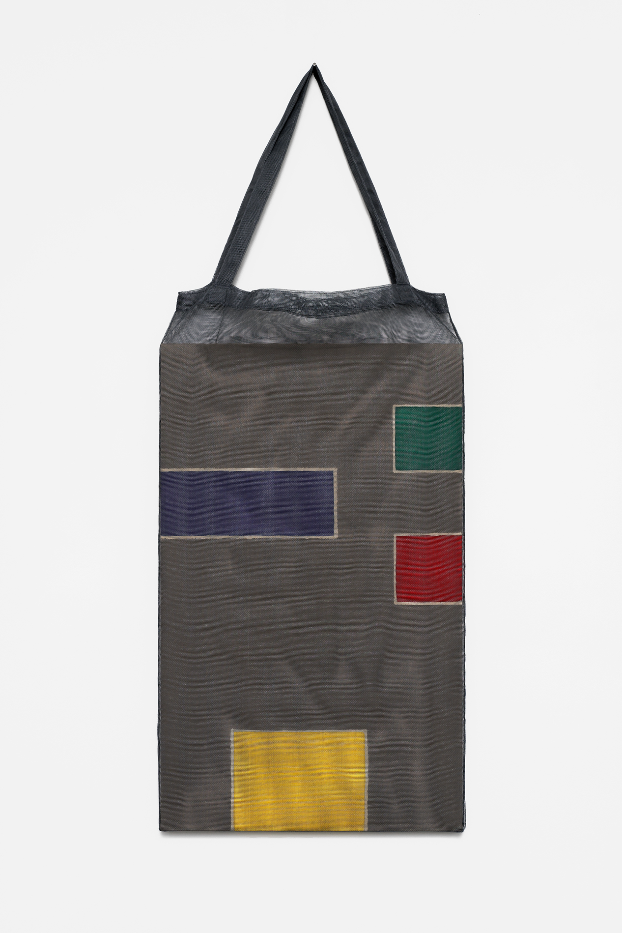 , 2018, Pigments on cotton fabric [batik] and bag, 118 x 47 x 3 cm, , unique artwork, Photo: Aurlien Mole