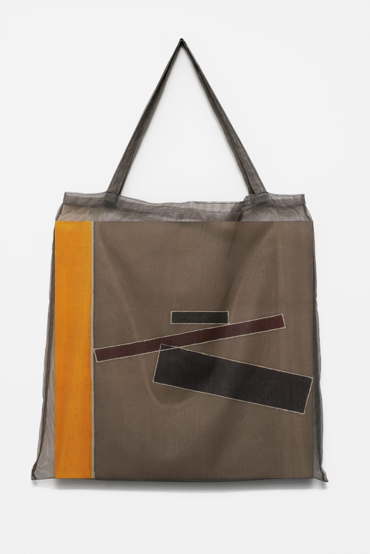 , 2019, Pigment on cotton(batik) and bag, 100 x 60 x 3 cm, , Photo: Aurlien Mole