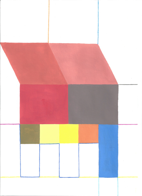 , 2012, Colored pencil, acrylic painting and gouache on paper, 29.7 x 21 cm, , unique artwork